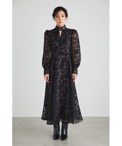 「rienda」 長袖ワンピース MEDIUM ブルー レディースの画像
