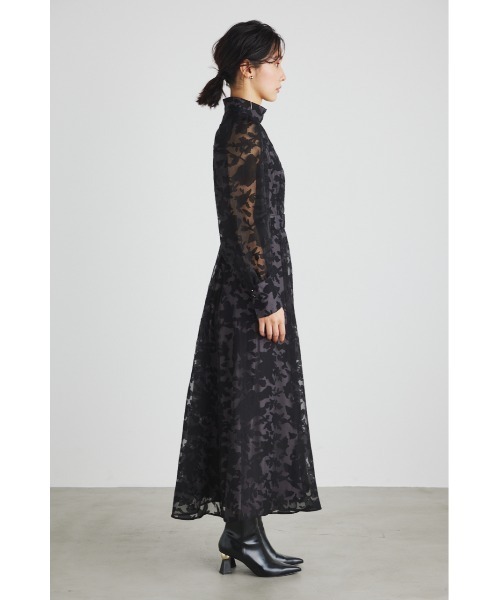 「rienda」 長袖ワンピース MEDIUM ブルー レディースの画像