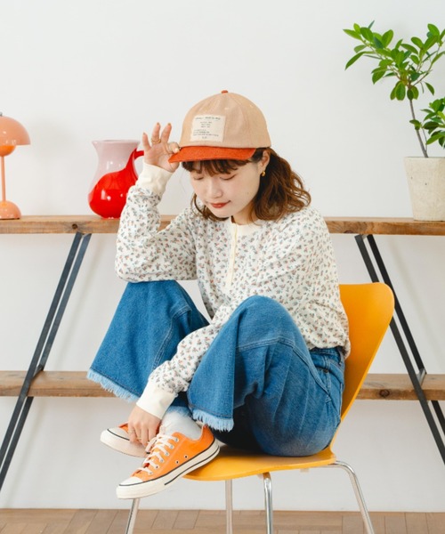 「eLur」 キャップ FREE インディゴブルー レディース_画像5