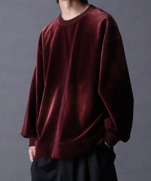 「welise」 長袖Tシャツ M ワイン メンズ_画像9