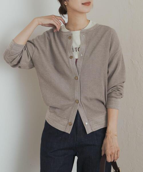 「URBAN RESEARCH DOORS」 ニットカーディガン MEDIUM グレー系その他 レディース_画像3
