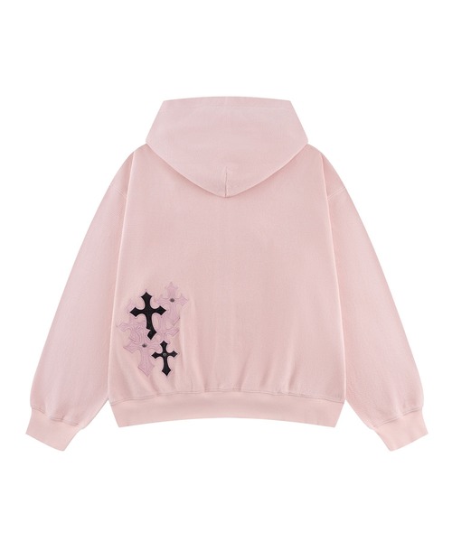 SupplieR サプライヤー ジップ パーカー ピンク M SUPPLIER（サプライヤー） パーカー ジップフーディ｜Multiple Cross