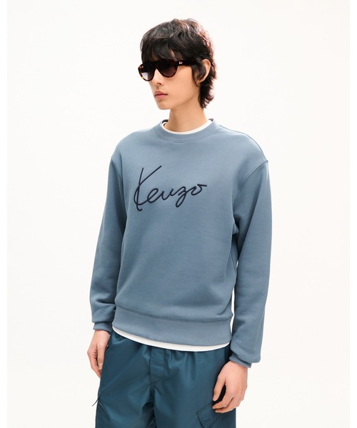 トレーナー スウェット 'KENZO Signature' エンブロイダリー スウェット イン コットン メンズの画像