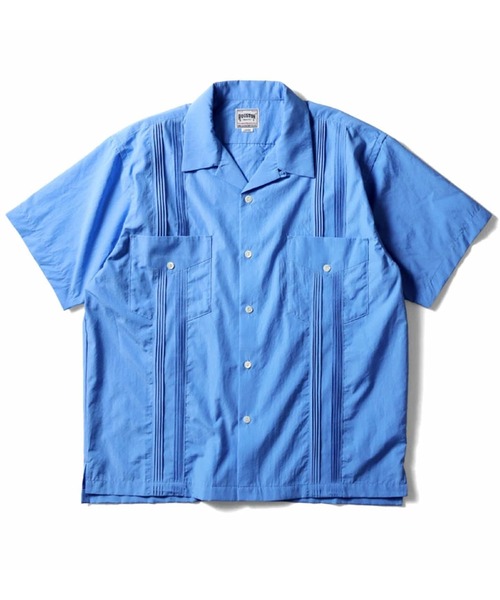 シャツ HOUSTON ヒューストン CUBA SHIRT キューバシャツ 半袖 オープンカラー 開襟シャツ メンズ レディース