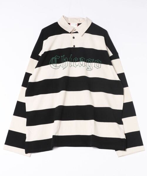 「ankoROCK」 「mars/dean」長袖ポロシャツ ONESIZE ブルー メンズ_画像3