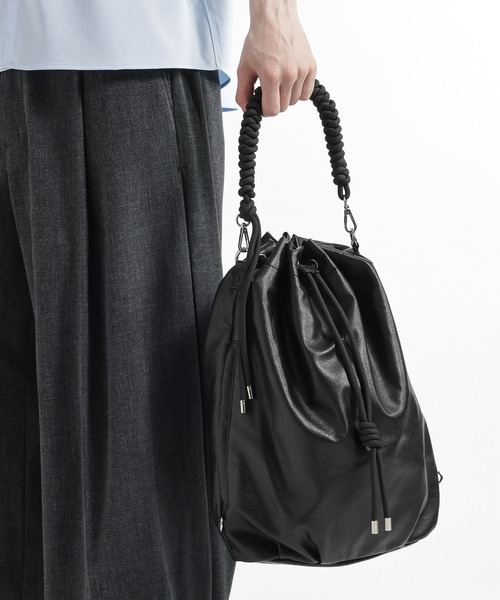HARE 2WAYハンドルBAG HAREロゴ BLACK 新品 HARE（ハレ）の「スクエア 