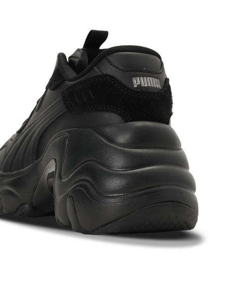 「PUMA」 ローカットスニーカー 25.5cm ブラック レディース_画像3