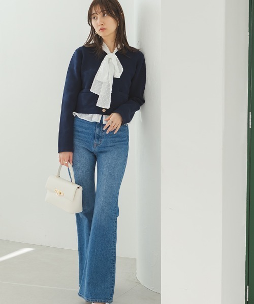 「SNIDEL」 デニムパンツ 1 ブルー レディース_画像3