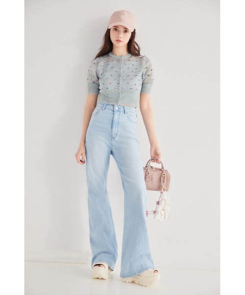 「SNIDEL」 デニムパンツ 1 ブルー レディース_画像5