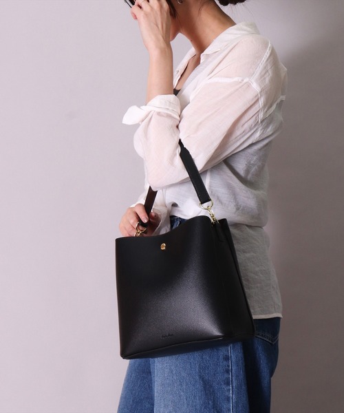 「Legato Largo」 2WAYバッグ ONE SIZE ライトグレー レディース_画像3
