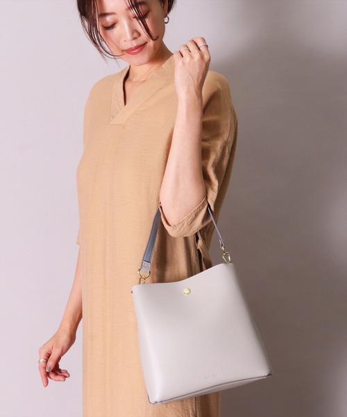 「Legato Largo」 2WAYバッグ ONE SIZE ライトグレー レディース_画像5