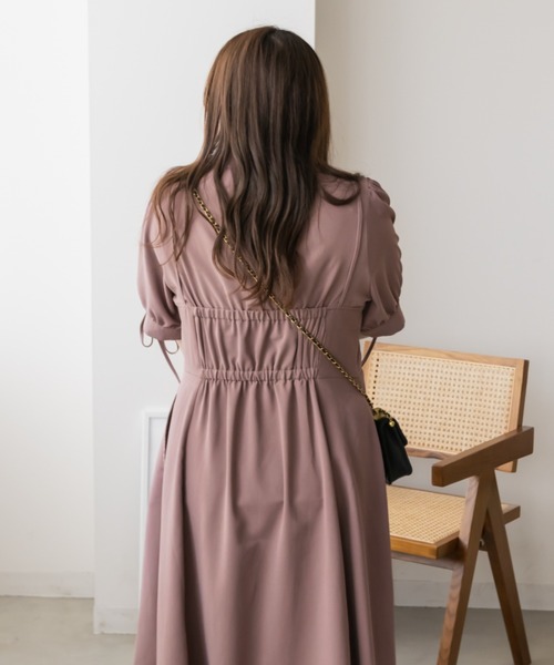 「CLETTE」 シャツワンピース 3L ピンク レディース_画像6