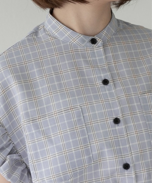 lawgy（ラウジー） band collar balloon sleeve tops / バンドカラー 