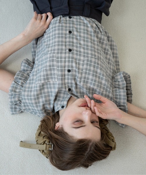 lawgy（ラウジー） band collar balloon sleeve tops / バンドカラー 
