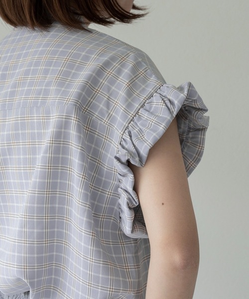 lawgy（ラウジー） band collar balloon sleeve tops / バンドカラー 