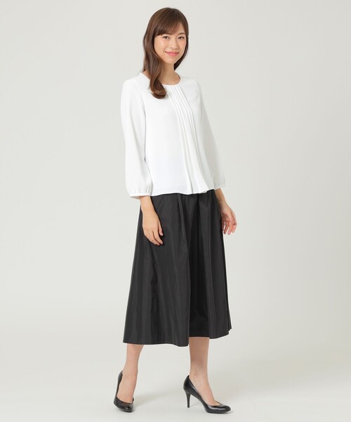 「TRANS WORK」 長袖ブラウス 38 グレー系その他2 レディース_画像2