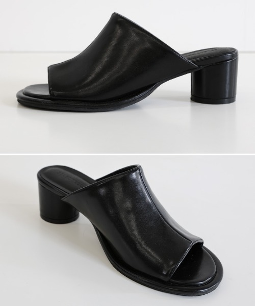 「select MOCA」 ヒールサンダル LARGE ブラック レディース_画像4