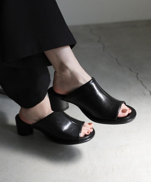 「select MOCA」 ヒールサンダル LARGE ブラック レディース_画像6
