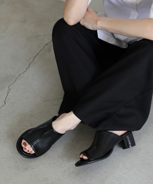 「select MOCA」 ヒールサンダル LARGE ブラック レディース_画像7