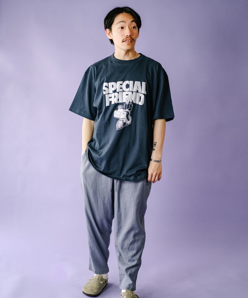 「gym master」 半袖Tシャツ LARGE ベージュ メンズ_画像8
