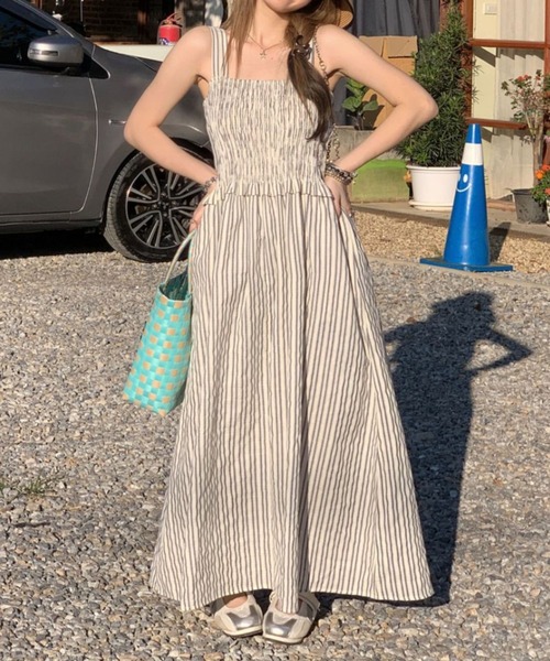 「gossip!ロサンゼルス」 キャミソールワンピース FREE オフホワイト レディース_画像9