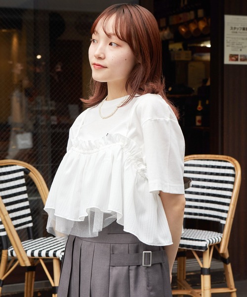 「w closet」 キャミソール FREE スミクロ レディース_画像3