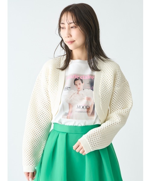 「CELFORD」 ニットボレロ ONE SIZE ブラック レディース_画像3