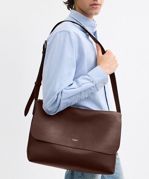 COACH メッセンジャーバッグ レザー ブラウン COACH（コーチ） メッセンジャーバッグ ONE ブラウン系その他 メンズ