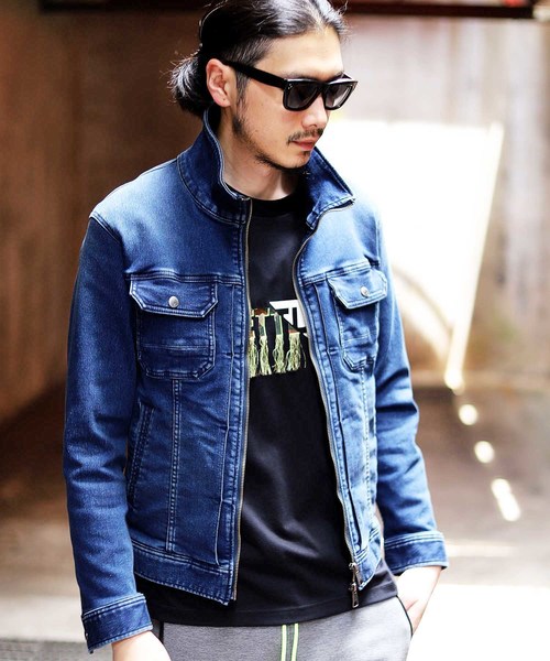 ジャケット Gジャン スタンドカラー ストレッチｇジャン Zozotown Paypayモール店 通販 Paypayモール