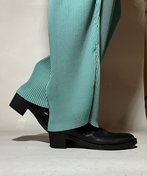 NO ID.（ノーアイディー） ブーツ 「NO ID.」Drape Heel Boots