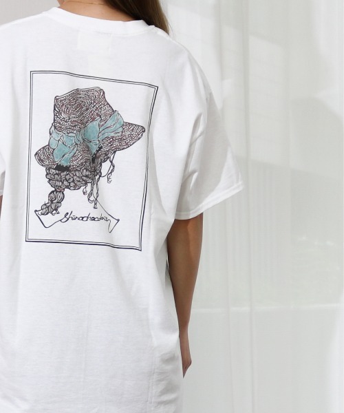 tシャツ Per sist ence/パーシエンス　イラストレーター”shinochocoknit” イラストコラボTEE レディース メンズ Per sist ence tシャツ ence/パーシエンス イラストレーター