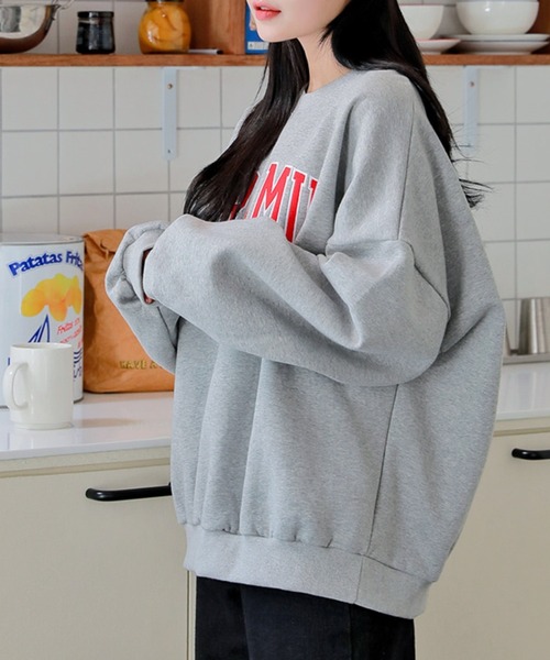 新品高評価 スウェット 配色刺繍 クルーネック スウェット(BE ZOZOTOWN PayPayモール店 - 通販 - PayPayモール PARAMUS MINNESOTA LOGO / パラマス ミネソタ アーチロゴ 最新作新品