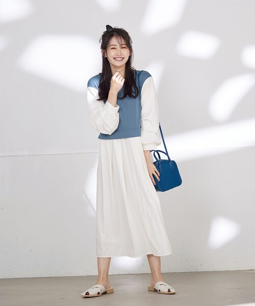 Tiaclasse ワンピース 「洗える」一枚でコーデが決まるニットソー