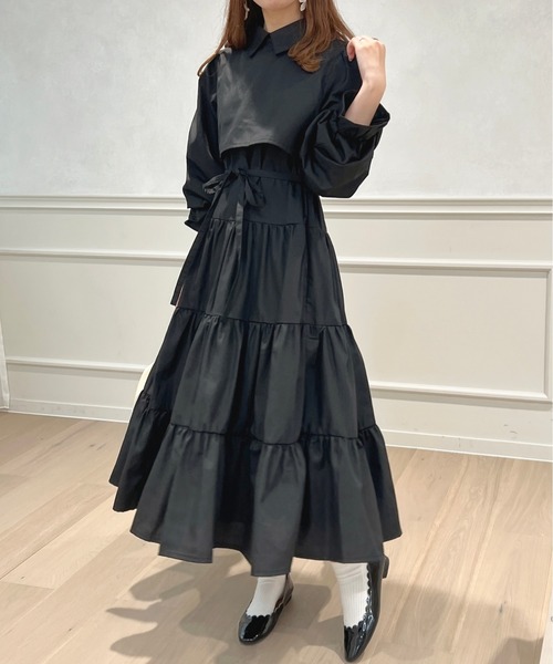 apres jour ドッキングティアードワンピース アプレジュール apres jour（アプレジュール） ワンピース ティアードワンピース