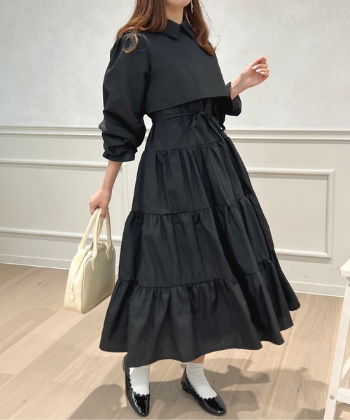 apres jour ドッキングティアードワンピース アプレジュール apres jour（アプレジュール） ワンピース ティアードワンピース