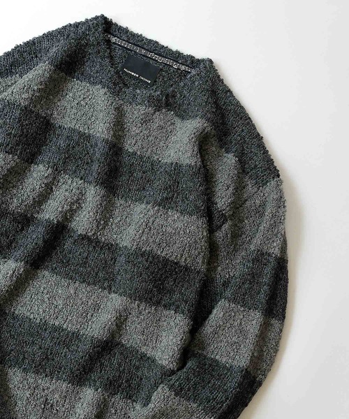 NUMBER (N)INE（ナンバーナイン） ニット ALPACA BORDER KNIT BIG