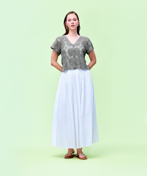 coca（コカ） カーディガン ＼26ss 新色追加／ クロップド丈クロシェ