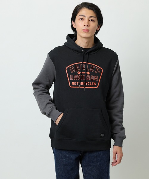 Harley Davidson（ハーレー・ダビッドソン） パーカー レンチクルー