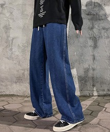 SETUP7 ジーンズ 「SETUP7」ルーズストレートケミカル