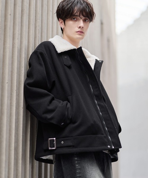 ASTRONOMY ブルゾン アウター ビッグシルエット裏ボアメルトン2way