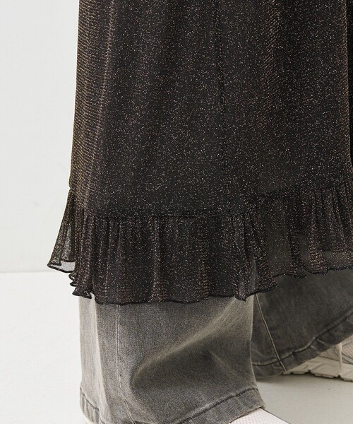 FREAK'S STORE（フリークスストア） ワンピース シアー ラメ キャミ