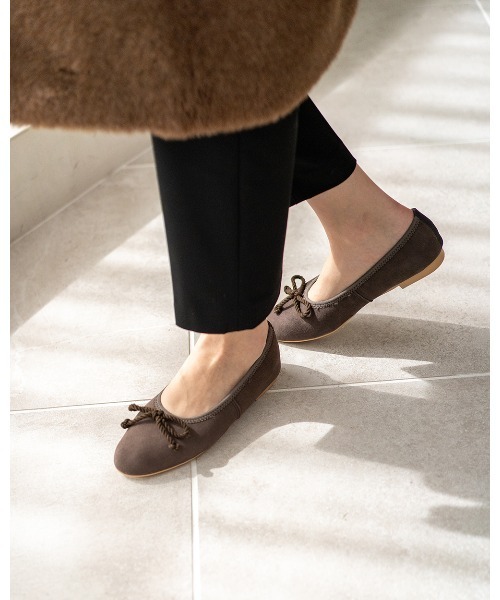 バレエシューズ パンプス ラウンドトゥ フラット ムートン : ZOZOTOWN