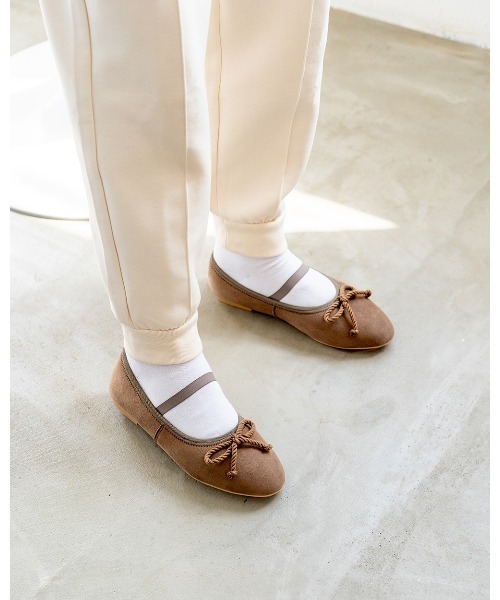 バレエシューズ パンプス ラウンドトゥ フラット ムートン : ZOZOTOWN