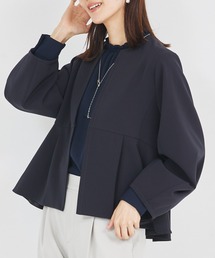 新品★Sono★ペプラムテーラードジャケット★YAMADAYA ANAYI（アナイ） ジャケット ノーカラージャケット トリアセサテン