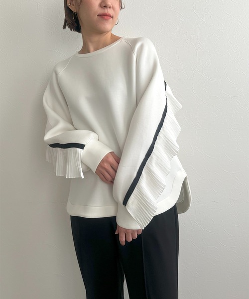 LHELBIE tシャツ バックプリーツダンボールトップス レディース