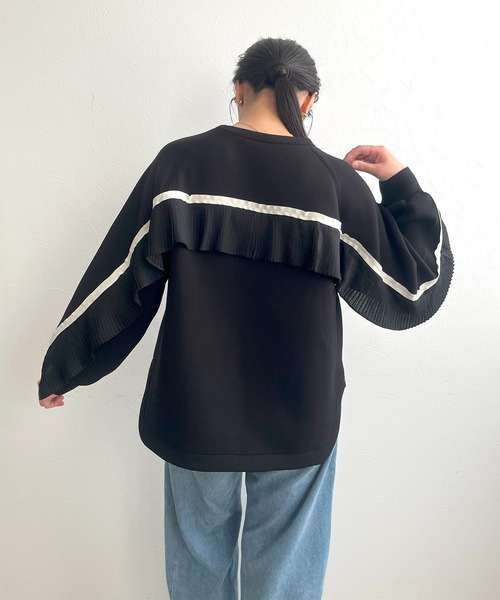 tシャツ バックプリーツダンボールトップス レディース LHELBIE tシャツ バックプリーツダンボールトップス レディース