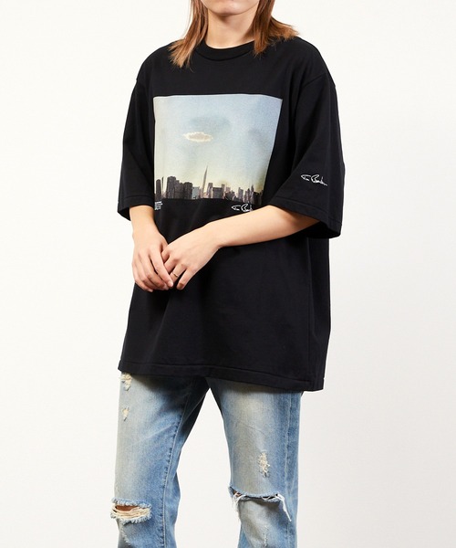 ジェーンスミス TIM BARBER グラフィックビッグシルエットTシャツ 極美品ジェーンスミス TIM BARBER グラフィックビッグシルエット