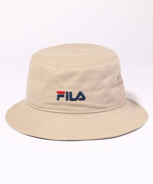 帽子 ハット メンズ 「FILA/フィラ」オーガニックコットンツイル ワンポイントバケットハット｜zozo｜04