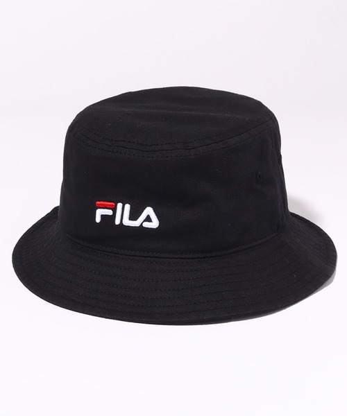 帽子 ハット メンズ 「FILA/フィラ」オーガニックコットンツイル ワンポイントバケットハット｜zozo｜06