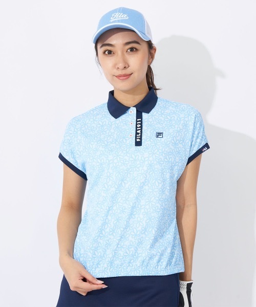 FILA - FILA GOLF フィラゴルフ 人気 デザイン 半袖 ポロシャツ ゴルフウェア FILA GOLF フィラ ゴルフ ポロシャツ メンズ レディース 半袖 綿